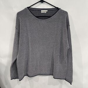 Tom Tailor Women Navy Pullover Sweater XL Women Boatneck Loungewear Cozy